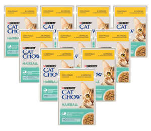 Purina Cat Chow HAIRBALL z kurczakiem i fasolką 26x85g