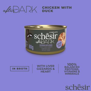 Schesir After Dark Filety Kurczak Z Kaczką 80g