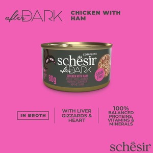 Schesir After Dark Filety Kurczak Z Szynką 80g