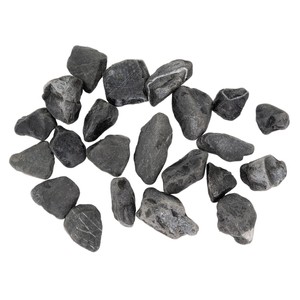 TerraNatura Kamienie kruszone Tumbled Black 20-30 mm  do akwarium terrarium 10 kg/opak.