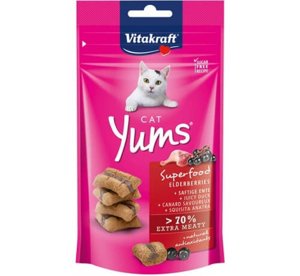 VITAKRAFT CAT YUMS KACZKA Z CZARNYM BZEM 40G