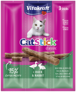 Vitakraft Cat Stick Mini Kaczka i Królik 3x6g